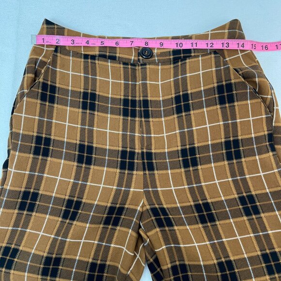 Papaya Vintage Style Clueless Mustard Plaid Two Piece Cropped Jacket & Pants M - Picture 16 of 16
